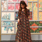 Aayaa Pure Ab Cotton Gown With Heavy Digital Print - Multi Color