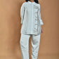 Morchari Women Hand Embroidery Co-Ords-Light Blue - Swadesiicart