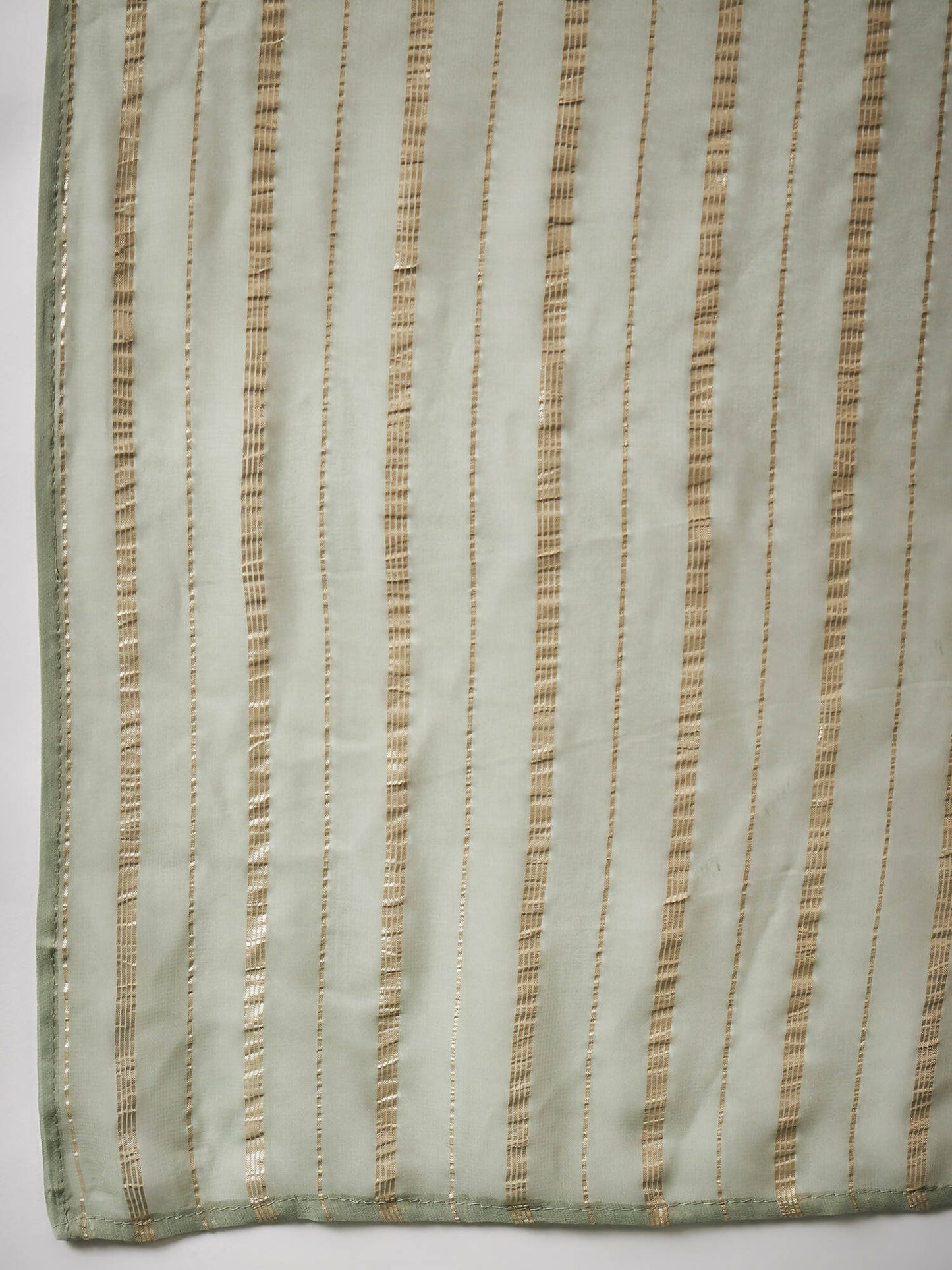 Light Green Georgette Handwork Unstitched Dress Material - Hanika | Swadesiicart