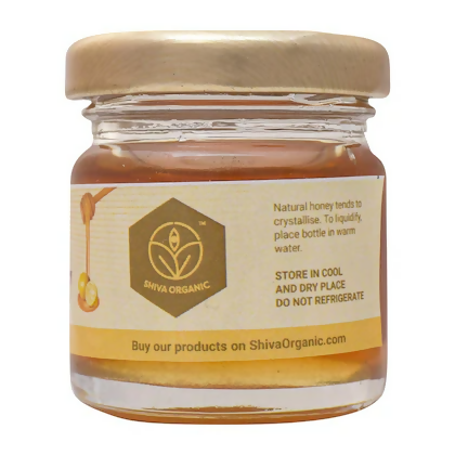 Shiva Organic Lemon Infused Organic Honey 50 gm 100% Natural Organic & Pure Honey | Swadesiicart