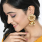 Mominos Fashion Johar Kamal Gold-Polished & Bead Party Wear Jhumka - Mominos Fashion