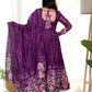 Joban Fashion Wine Kurta Set Organza Sequin Embroidery Work - Swadesiicart