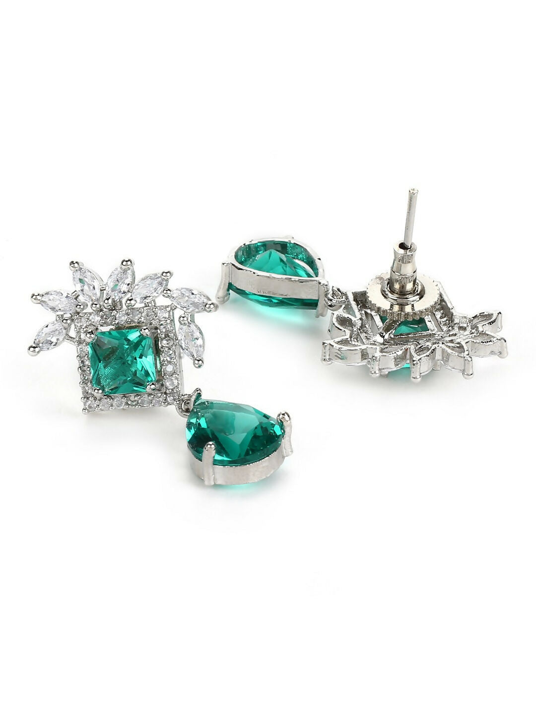Green Studs- Ruby Raang | Swadesiicart