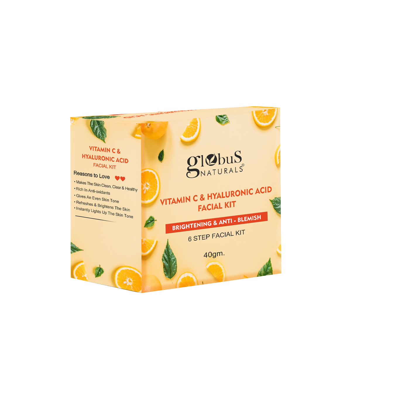 Globus Naturals Vitamin C & Hyaluronic Acid Facial Kit | Swadesiicart