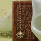 Ruby Raang Gold Polished Gold Kundan Maang Tikka | Swadesiicart