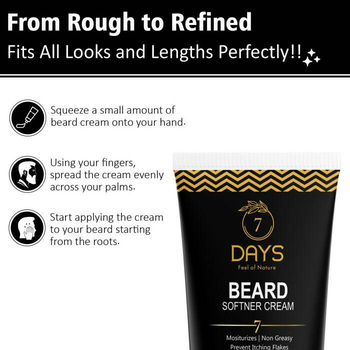 7 Days Beard Softener Cream - Swadesiicart