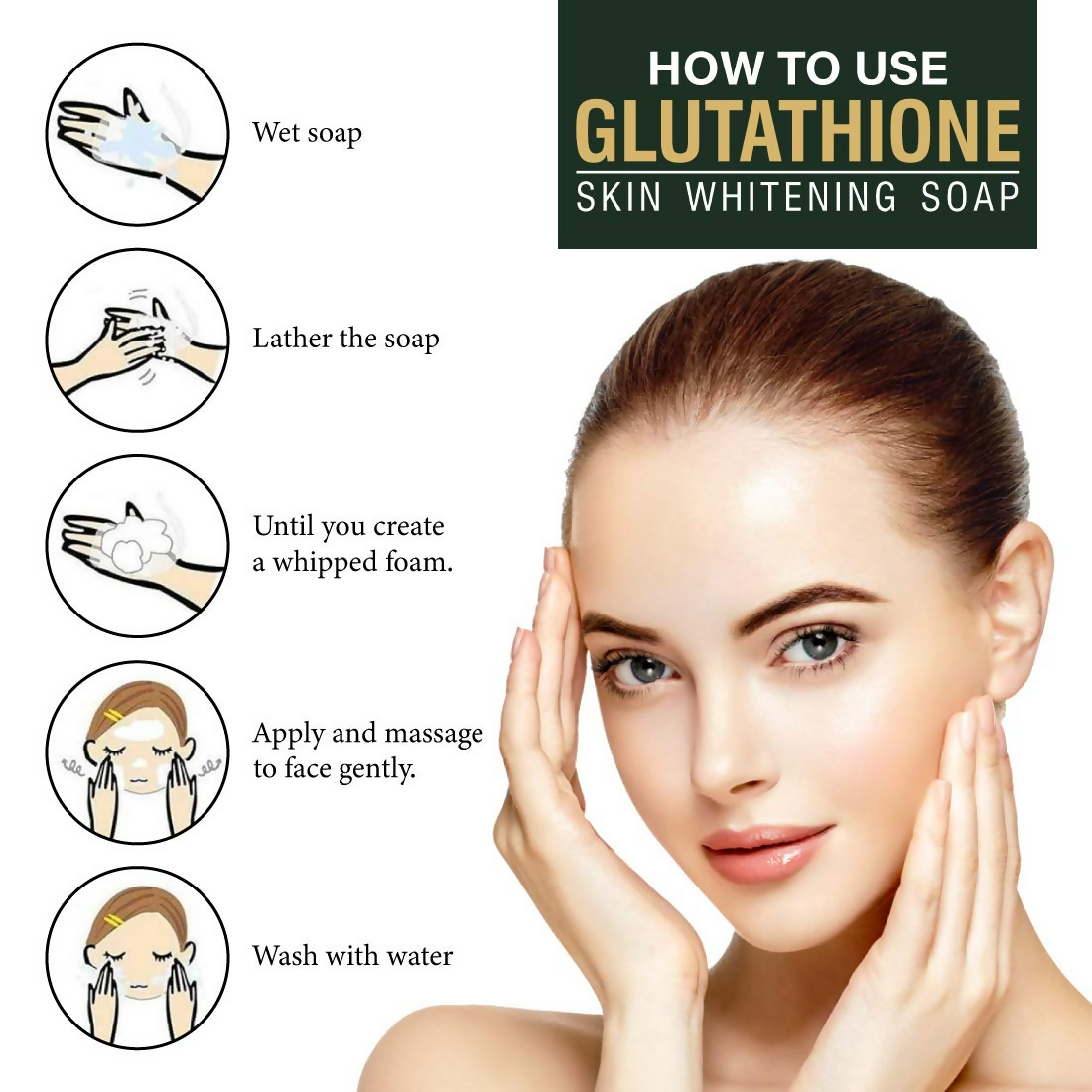 LA Organo Glutathione Skin Whitening Soap | Swadesiicart