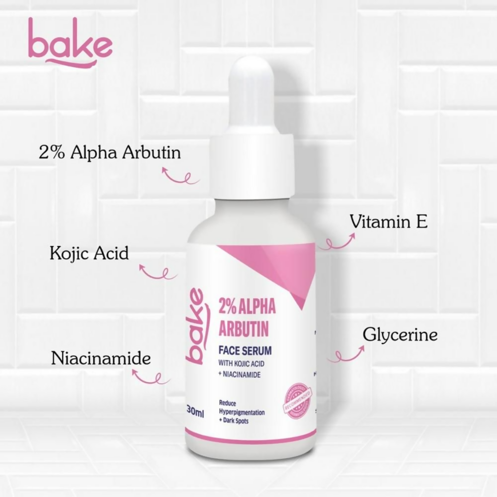 Bake 2% Alpha Arbutin Face Serum With Kojic Acid & Niacinamide | Swadesiicart