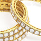 Priyaasi Women Set of 4 Gold-Polished Kundan Studded Bangles - Swadesiicart