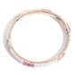 Priyaasi Women Set Of 2 Gold-Polished Pearls and Stones Studded Bangles in Pink and White Color - Swadesiicart