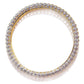 Priyaasi Women Set Of 2 Dual-Toned American Diamond Studded Bangles - Swadesiicart