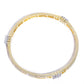 Priyaasi Women Dual Toned AD Studded Geometric Pattern Bangles Set Of 2 - Swadesiicart