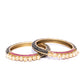 Priyaasi Women Set Of 2 Matte Gold Finish Stones And Pearl Studded Multicolor Bangles - Swadesiicart