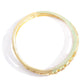 Priyaasi Women Set Of 2 Matte Gold AD And Maroon Stone Studded Mint Green Curved Shape Bangles - Swadesiicart
