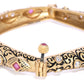 Priyaasi Women Gold-Polished American Diamond & Ruby Studded Openable Bangle - Swadesiicart