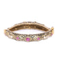 Priyaasi Women Gold-Polished American Diamond & Ruby Studded Openable Bangle - Swadesiicart