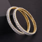 Priyaasi Women Set Of 2 Gold-Polished American Diamond Studded Bangles - Noz2Toz