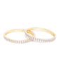 Priyaasi Women Set Of 2 Gold-Polished American Diamond Studded Bangles - Swadesiicart