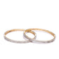 Priyaasi Women 2 Gold-Polished White Bangle - Swadesiicart