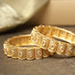 Priyaasi Women Set Of 2 Gold-Polished Stones Studded Jali Work Bangles - Noz2Toz