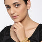 Priyaasi Women Set Of 2 Gold-Polished Stones Studded Jali Work Bangles - Swadesiicart