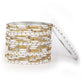 Priyaasi Women White & Golden Set of 24 Bangles - Swadesiicart