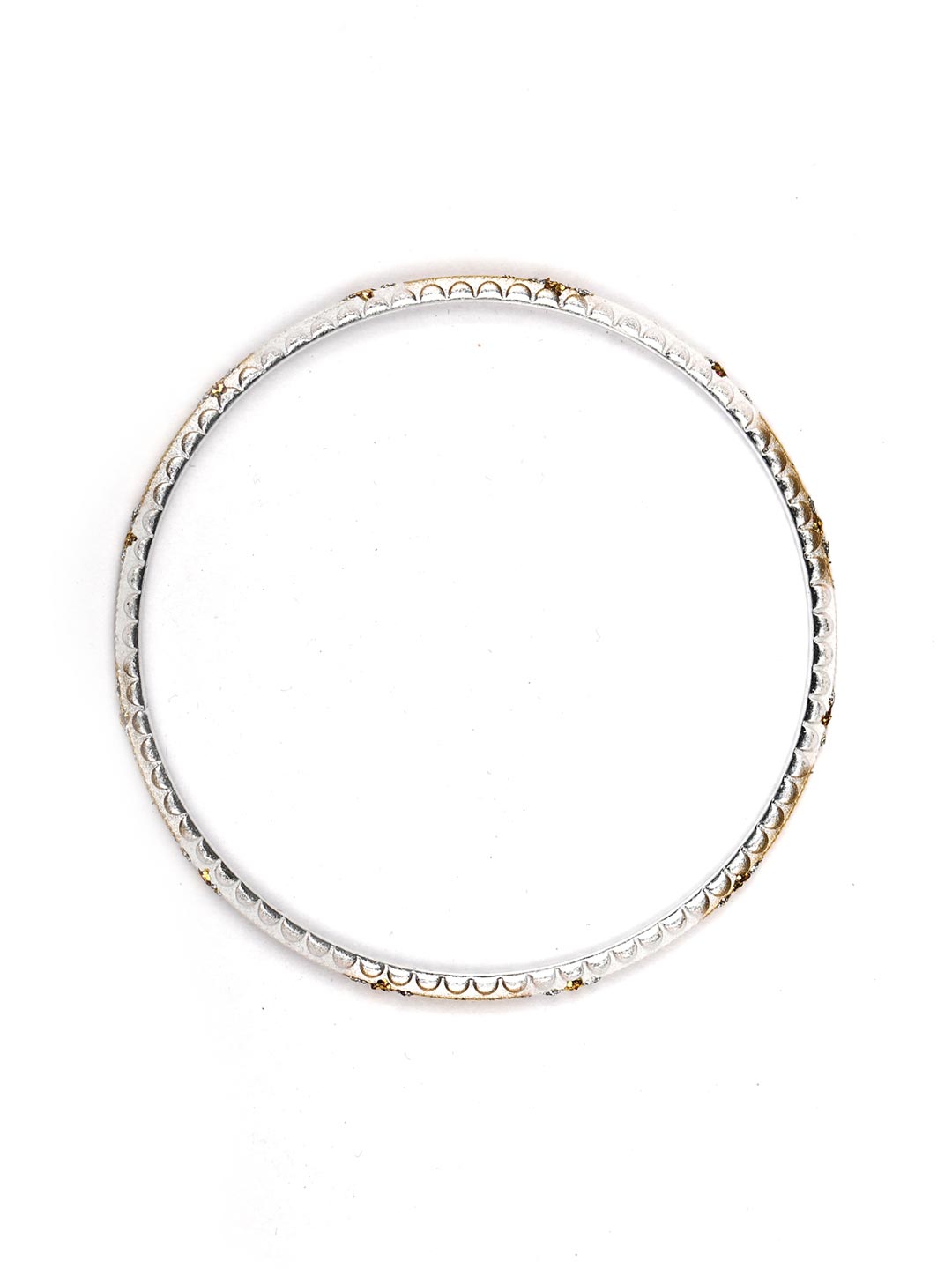 Priyaasi Women White & Golden Set of 24 Bangles - Swadesiicart