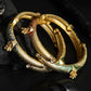 Priyaasi Women Multi-Color Ghungroo Gold-Polished Set of 2 Bangle Set - Noz2Toz