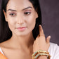 Priyaasi Women Multi-Color Ghungroo Gold-Polished Set of 2 Bangle Set - Swadesiicart