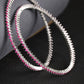 Priyaasi Women Purple Stones Silver Plated Bangles Set - Noz2Toz
