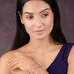 Priyaasi Women Purple Stones Silver Plated Bangles Set - Swadesiicart