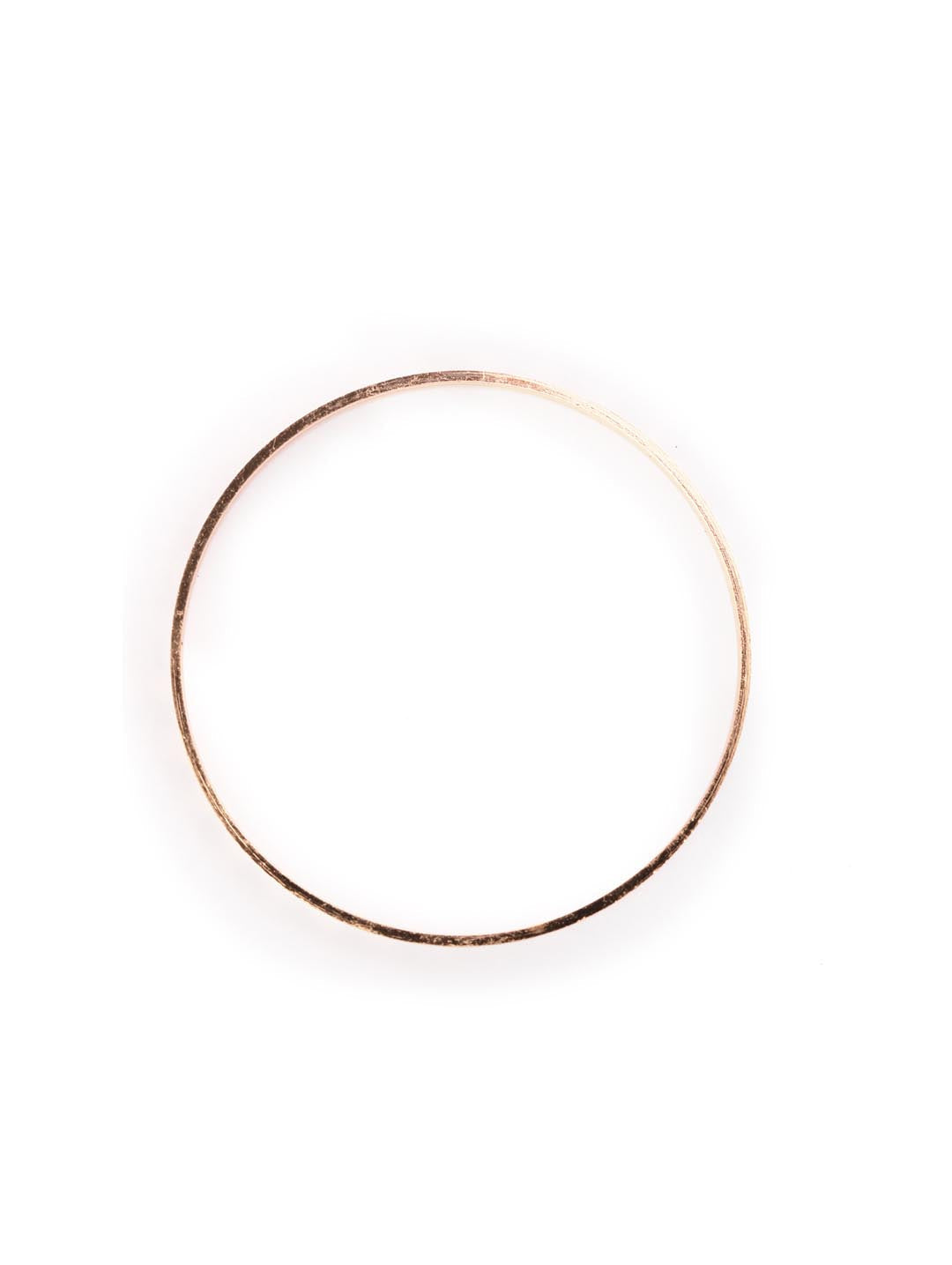 Priyaasi Women Set of 2 Rose Gold-Polished Bangles Set - Swadesiicart