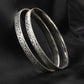 Priyaasi Women Set of 2 Silver Plated Bangles Set - Noz2Toz
