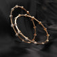 Priyaasi Women Set of 2 American Diamond Rose Gold-Polished Bangles Set - Noz2Toz