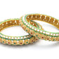 Priyaasi Women Multi Color Kundan Pearls Gold Platted Set Of 2 Bangles - Swadesiicart