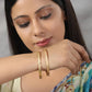 Priyaasi Women Gold-Polished Set of 2 Bangle Set - Swadesiicart
