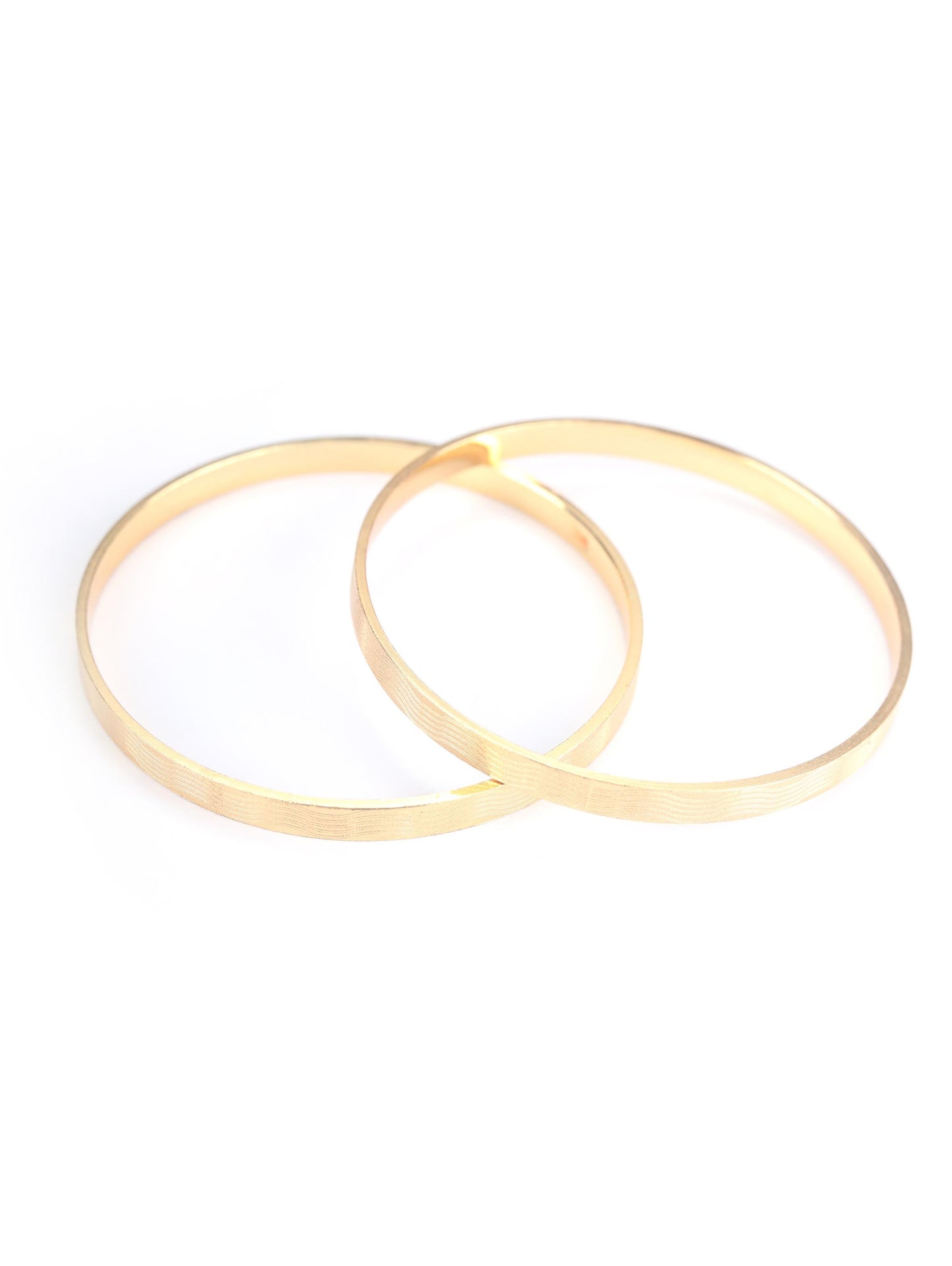 Priyaasi Women Gold-Polished Set of 2 Bangle Set - Swadesiicart