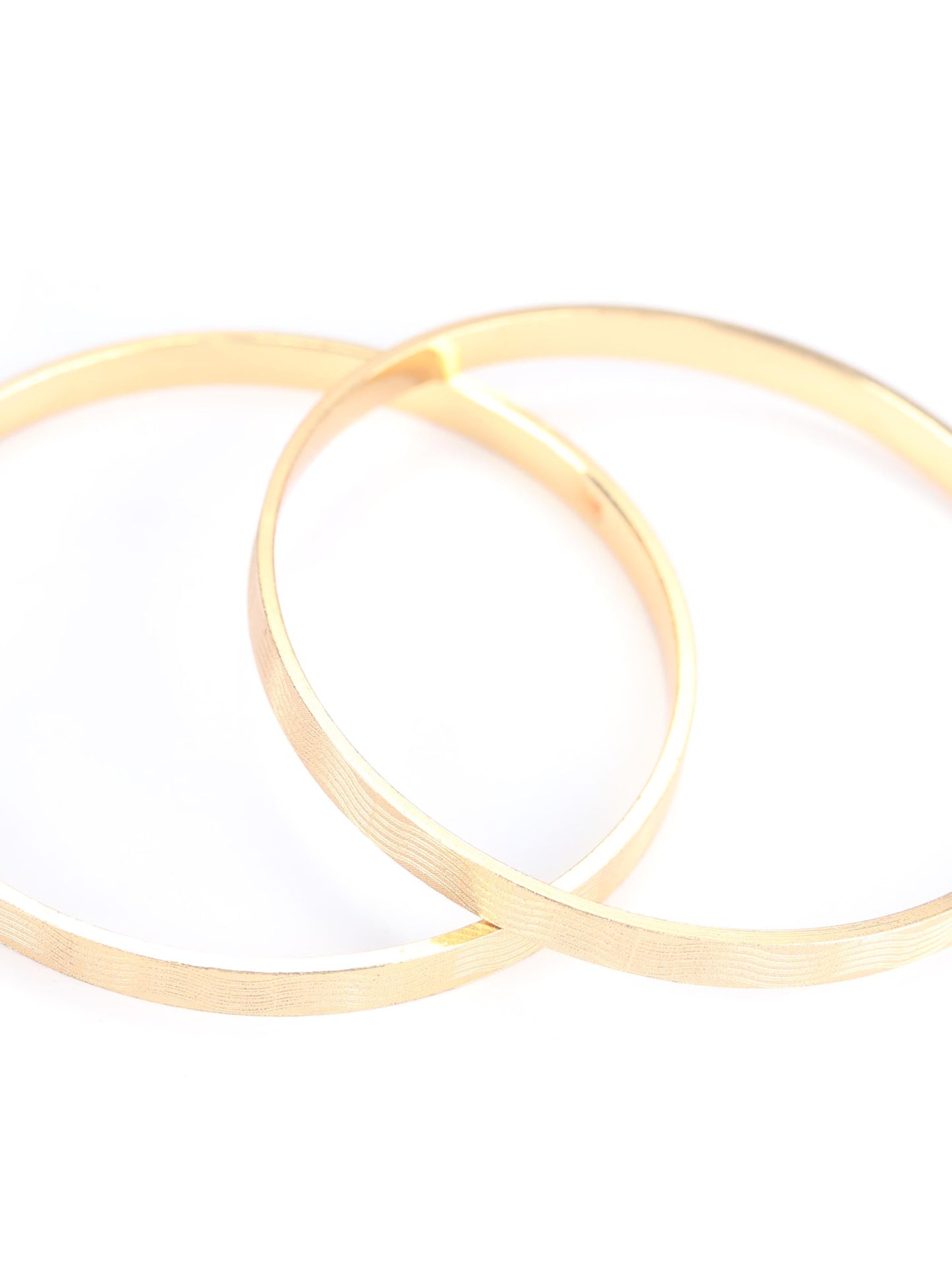 Priyaasi Women Gold-Polished Set of 2 Bangle Set - Swadesiicart