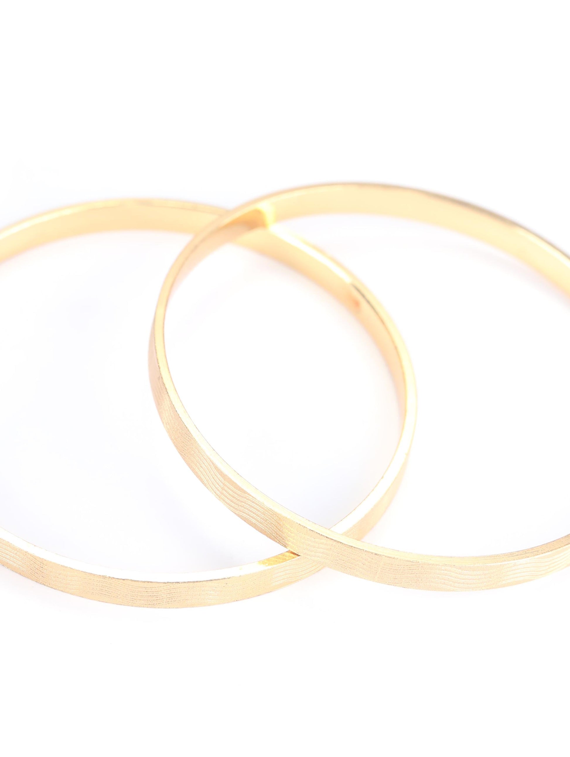 Priyaasi Women Gold-Polished Set of 2 Bangle Set - Swadesiicart