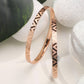 Priyaasi Women Rose Gold-Polished Set of 2 Bangle Set - Noz2Toz