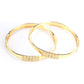 Priyaasi Women Green American Diamond Gold-Polished Set of 2 Bangle Set - Swadesiicart