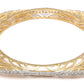 Priyaasi Women Square American Diamond Gold-Polished Set of 2 Bangles - Swadesiicart