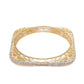 Priyaasi Women Square American Diamond Gold-Polished Set of 2 Bangles - Swadesiicart