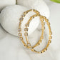 Priyaasi Women Contemporary American Diamond Gold-Polished Set of 2 Bangles - Noz2Toz