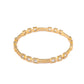 Priyaasi Women Contemporary American Diamond Gold-Polished Set of 2 Bangles - Swadesiicart