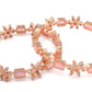 Priyaasi Women Pink American Diamond Rose Gold-Polished Set of 2 Bangles - Swadesiicart