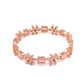Priyaasi Women Pink American Diamond Rose Gold-Polished Set of 2 Bangles - Swadesiicart