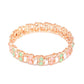 Priyaasi Women Rose Gold Multi Coloured Stones Set of 2 Bangles - Swadesiicart