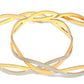 Priyaasi Women Dual Toned Wavy Patterned Set of 2 Bangles - Swadesiicart
