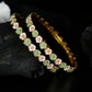 Priyaasi Women Gold-Polished Meenakari Floral Set of 2 Bangles - Noz2Toz